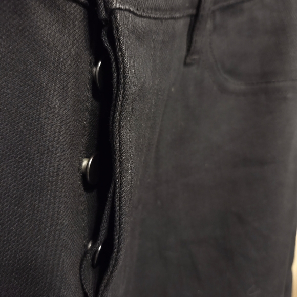 Kooples Black Brut Regular Jeans Smooth Finish Awesome "SKULL" Detail On Pocket - Picture 7 of 7